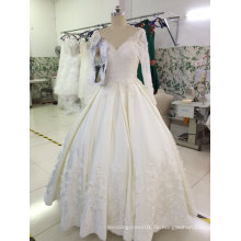Eine Linie populärer Verkauf Fertigen Sie empfindliches Hochzeits-Kleid besonders an